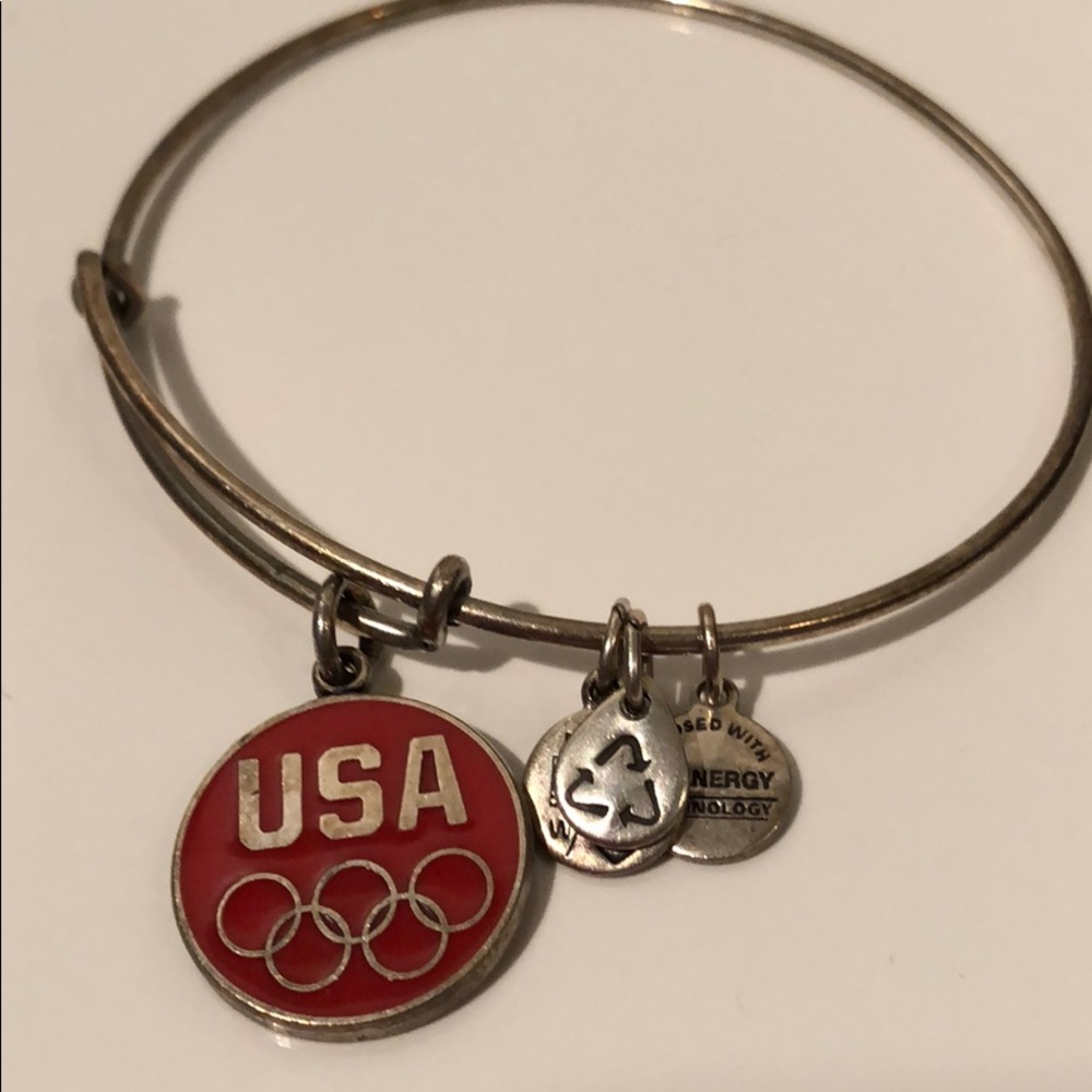 ALEX & ANI TEAM USA SILVER BRACELET - Picture 2 of 3